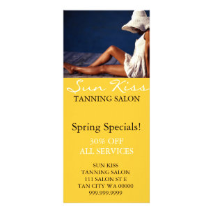 Menu Flyer pour artistes Spas du salon de bronzage