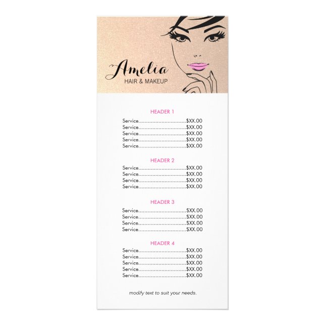 Menü "Frauensalon & Wellness-Center Gold Price Lis (Vorne)