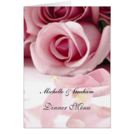 Menü für Hochzeiten Rosen