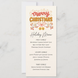 Menü für Printbären und Bells Einladung