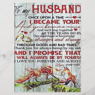 Menu Gift To My Husband, Love Quotes Letter