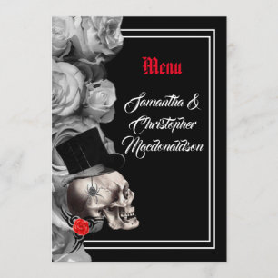 Menu gothique, motard ou mariage noir rock