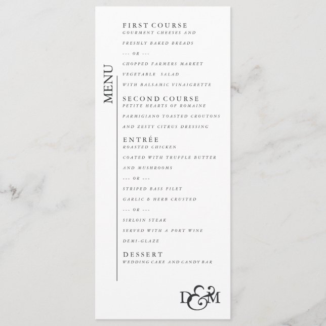 Menu Gris caviar (Devant)