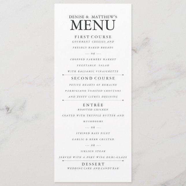 Menu Gris caviar (Devant)