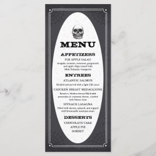 Menu Halloween Party