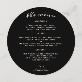 Menu Hallowen Gothic Skuls Tarot Le Mariage des amoureu