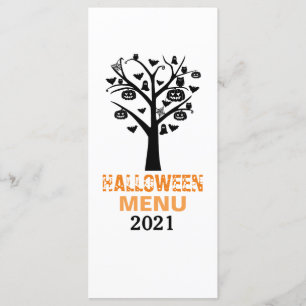 Menu Haunted Forest Halloween