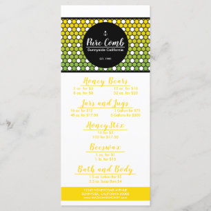 Menu Hexa Honeypeb Apiary Honey