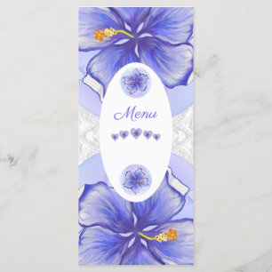Menu Hibiscus & dentelle BLEU