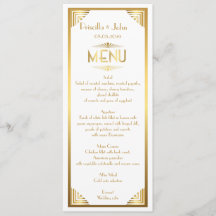 Menü-Hochzeit, Menüsitzung, großes Gatsby, Weiß,