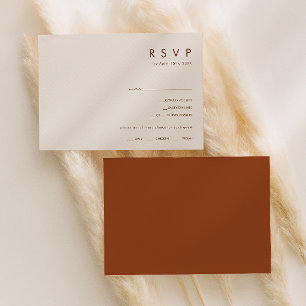 Menu Horizontal Desert Terracotta Choix RSVP