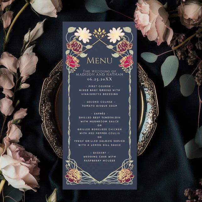 Menu Imaginaire Enchantée jardin floral mariage (Créateur téléchargé)