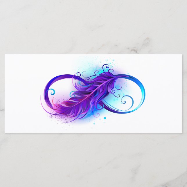 Menu Infinity with purple feather (Devant)