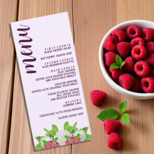 Menu Jardin Dahlia Baby Shower Mariage