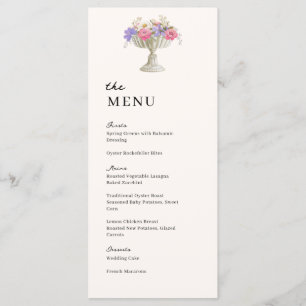 Menu Jardin toscan Urne Mariage Dîner de mariage