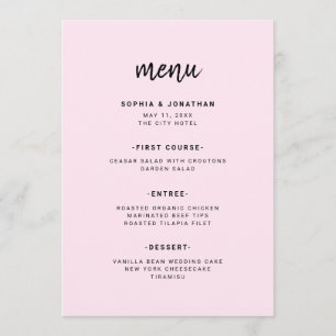 Menu Javascript minimaliste moderne MARIAGE