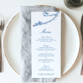 Menu Key West FL Map Élégant Mariage bleu marine