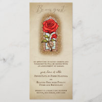 La beauté et le Rose de la Beast Fairytale