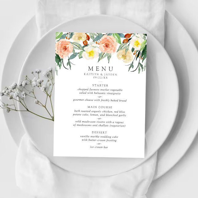 Menu La collection de Mariages Spring Blossoms (Créateur téléchargé)