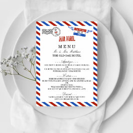 Menu La collection moderne de Mariages Airmail