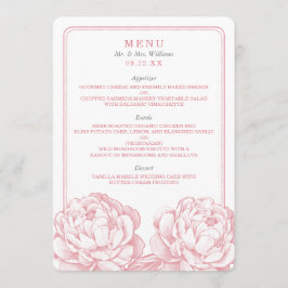 Menu La jolie collection de Mariages floraux Peony