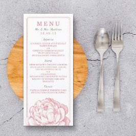 Menu La jolie collection de Mariages floraux Peony