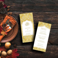 Le roi islamique Golden Damask Mariage musulman