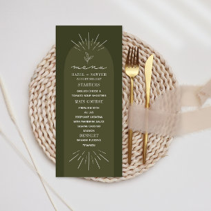 Menu Ligne Art Green Mariage botanique