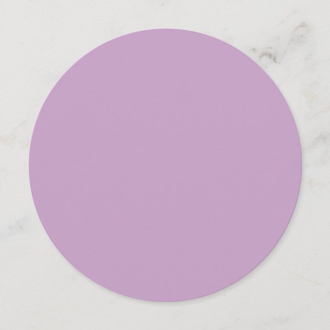 Menu Lilac Flat Circle (Devant)