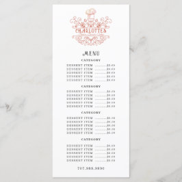Menu Logo rose Rose boulangerie Baker