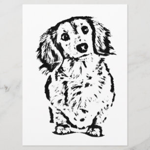 Menu Longue Cheveux Dachshund Amant Cadeau Doxie Maman