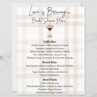 Menu Love is Brewing