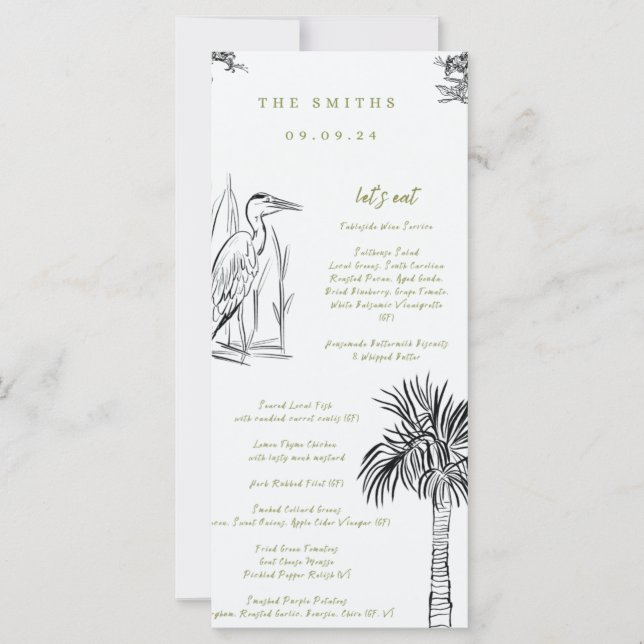 Menü "Lowland Southern Illustriert" (Vorderseite)