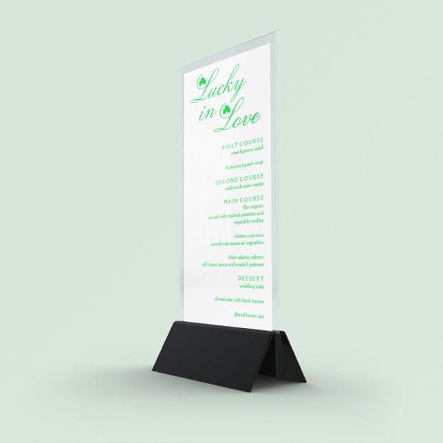 Menu Lucky In Love Mariage (Créateur téléchargé)