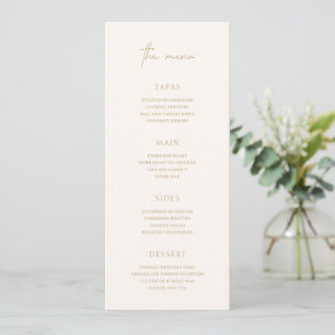 Menu Lucy Ivory Classic Mariage élégant