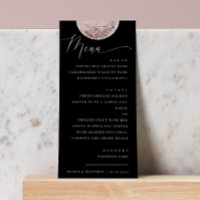 Lune blush mystique | Dîner Mariage noir élégant
