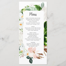 Menu Lush Paradise Mariage floral tropical