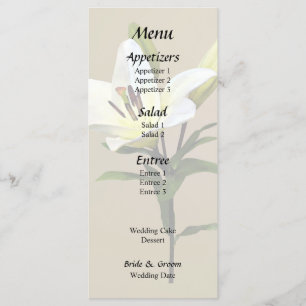Menu Lys Jaune Pâle et Boutons
