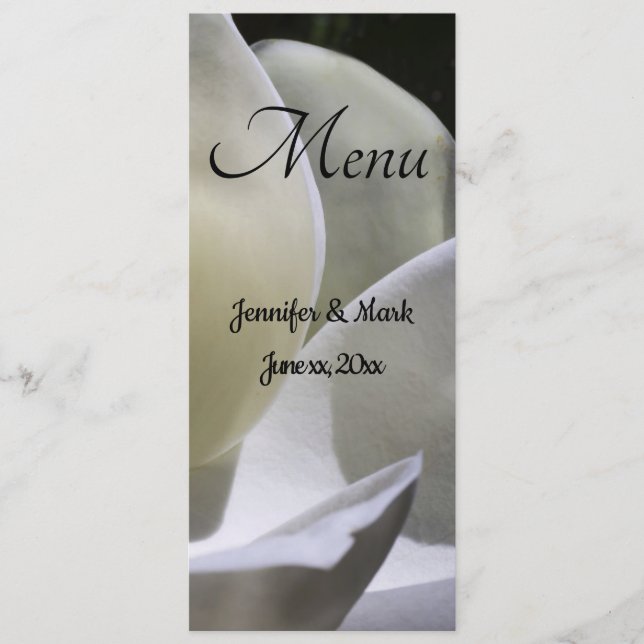Menu Magnolia Mariage Blanc (Devant)