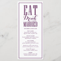 Mangez, buvez et soyez marié Mariage