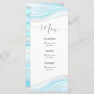 menu marbre bleu pastel