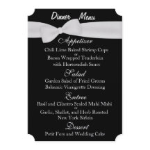 MENU MARIAGE à deux côtés personnalisable