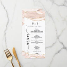 Mariage Agate Blush & Gold Parties scintillant