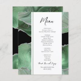 Menu Mariage Agate Vert Sage