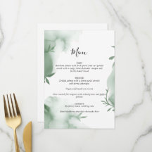 Mariage aquarelle à l'eucalyptus élégant