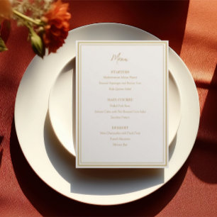 Menu Mariage arménien moderne et élégant