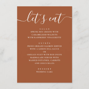 Menu Mariage Automnal à Sienne Dîner de Réception en