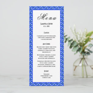 Menu Mariage aux Crocus Bleus
