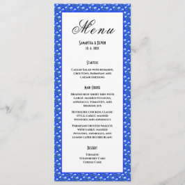 Menu Mariage Crocus bleus