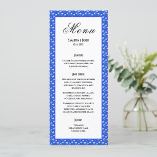 Menu Mariage Crocus bleus
